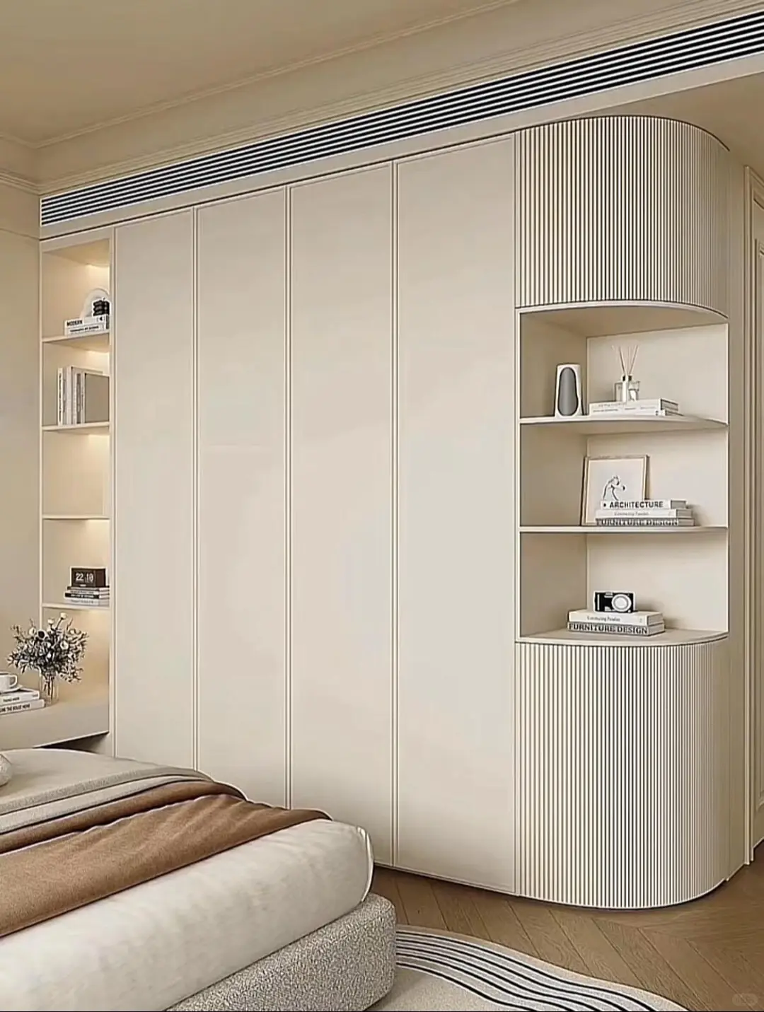 2025全屋定制圈超火的圆弧衣柜