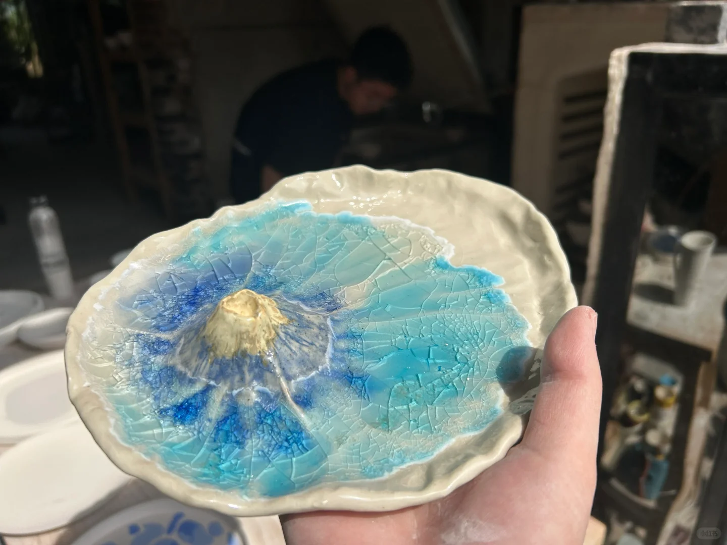 陶瓷里放玻璃也太好看了吧?，什么仙品！！