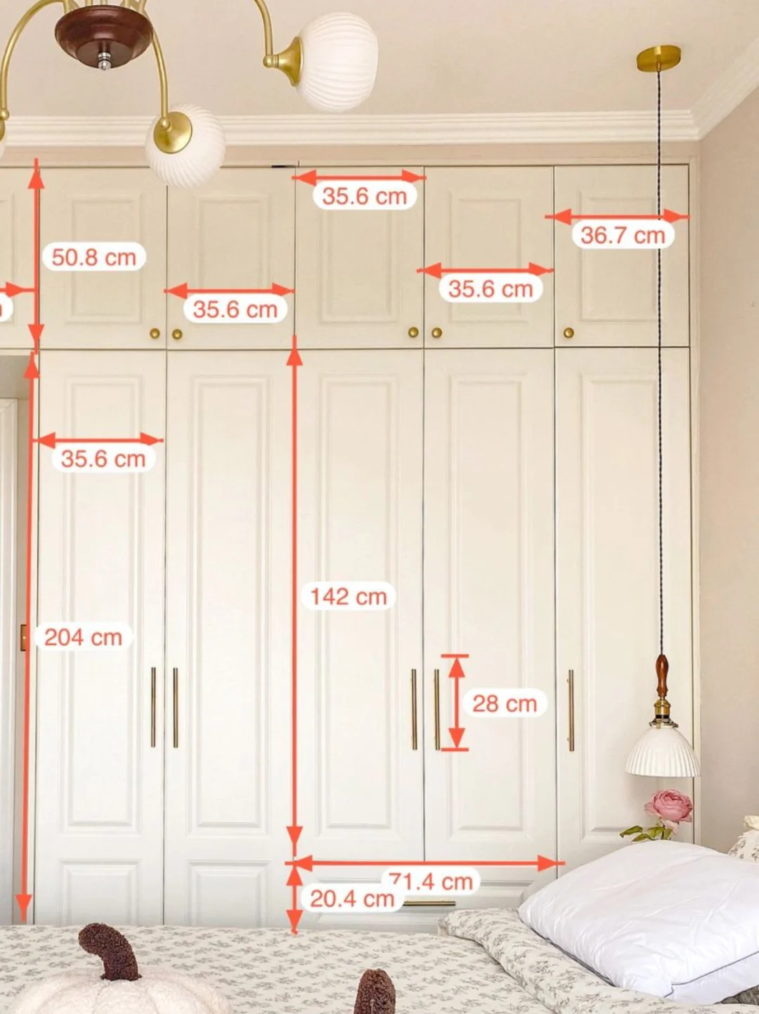 抄作业成功✌️是我想要的分段衣柜|附尺寸