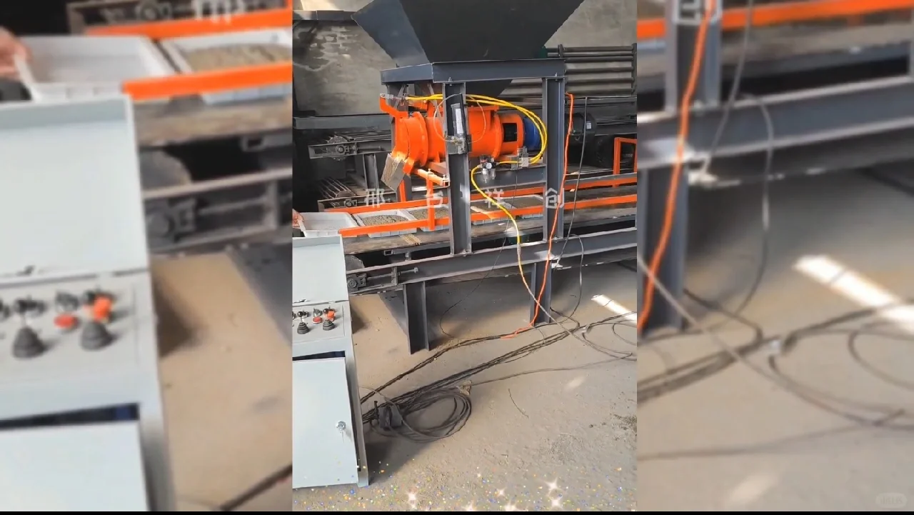 祥创水泥预制块布料机器生产线设备