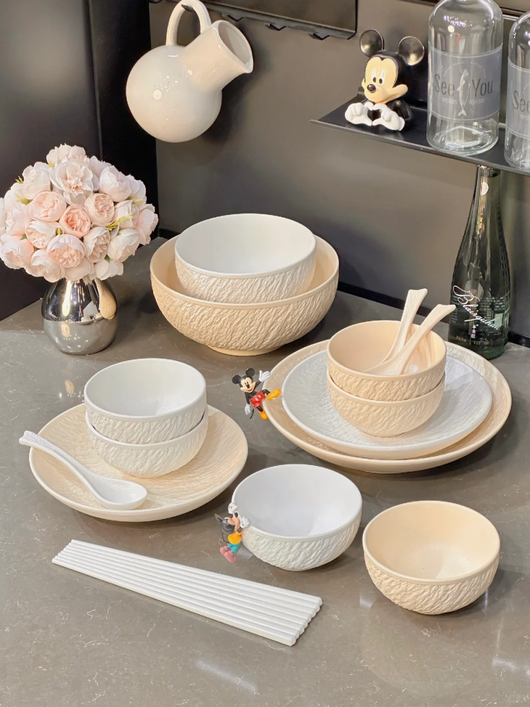 我的春日奶油餐具