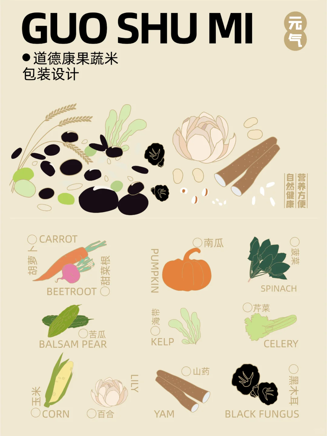 ©️原创?包装｜果蔬米谷物品牌包装设计