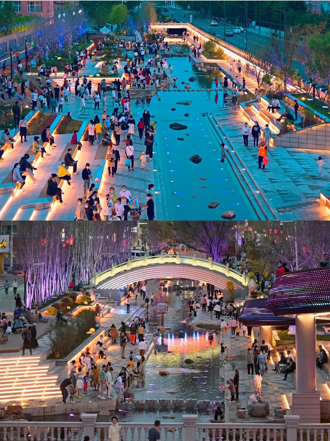 排洪渠更新为城市秀场!吉林通化乌拉草沟河