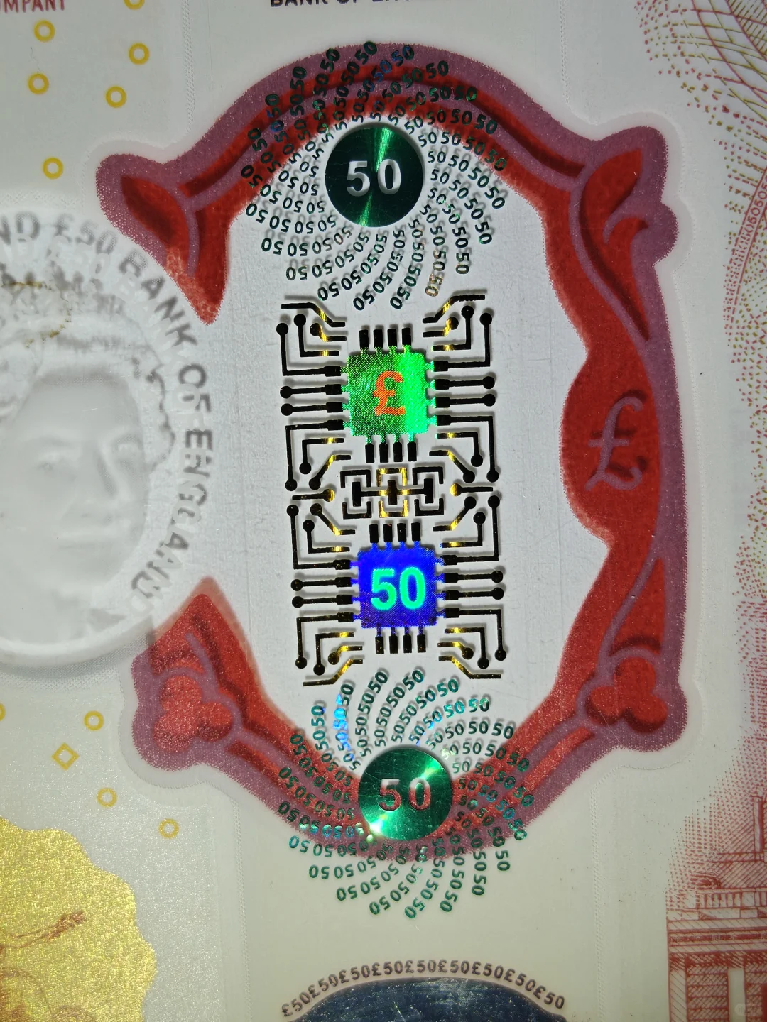 50英镑防伪科技