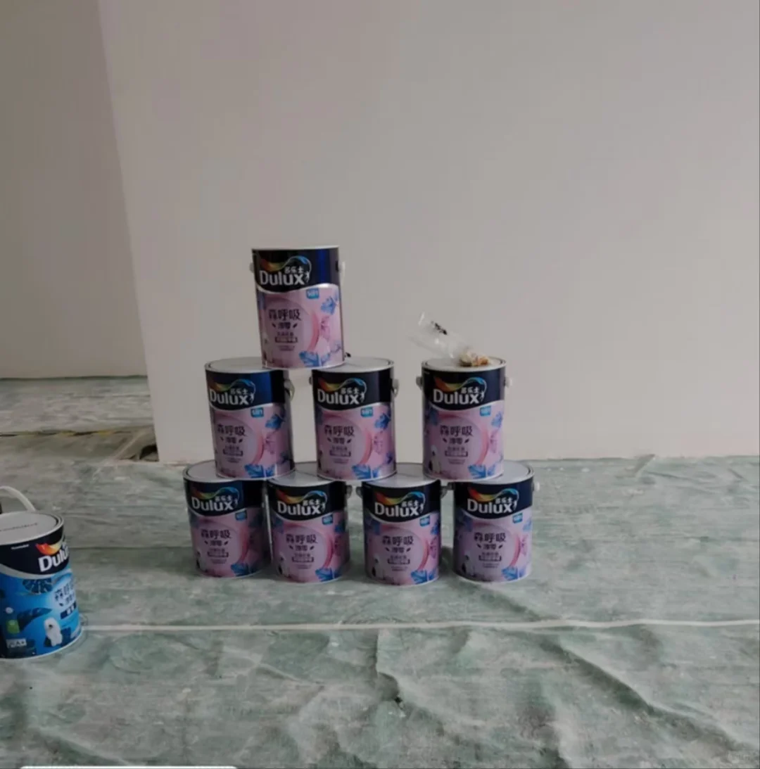 墙面刷完马上住，新家美美哒???