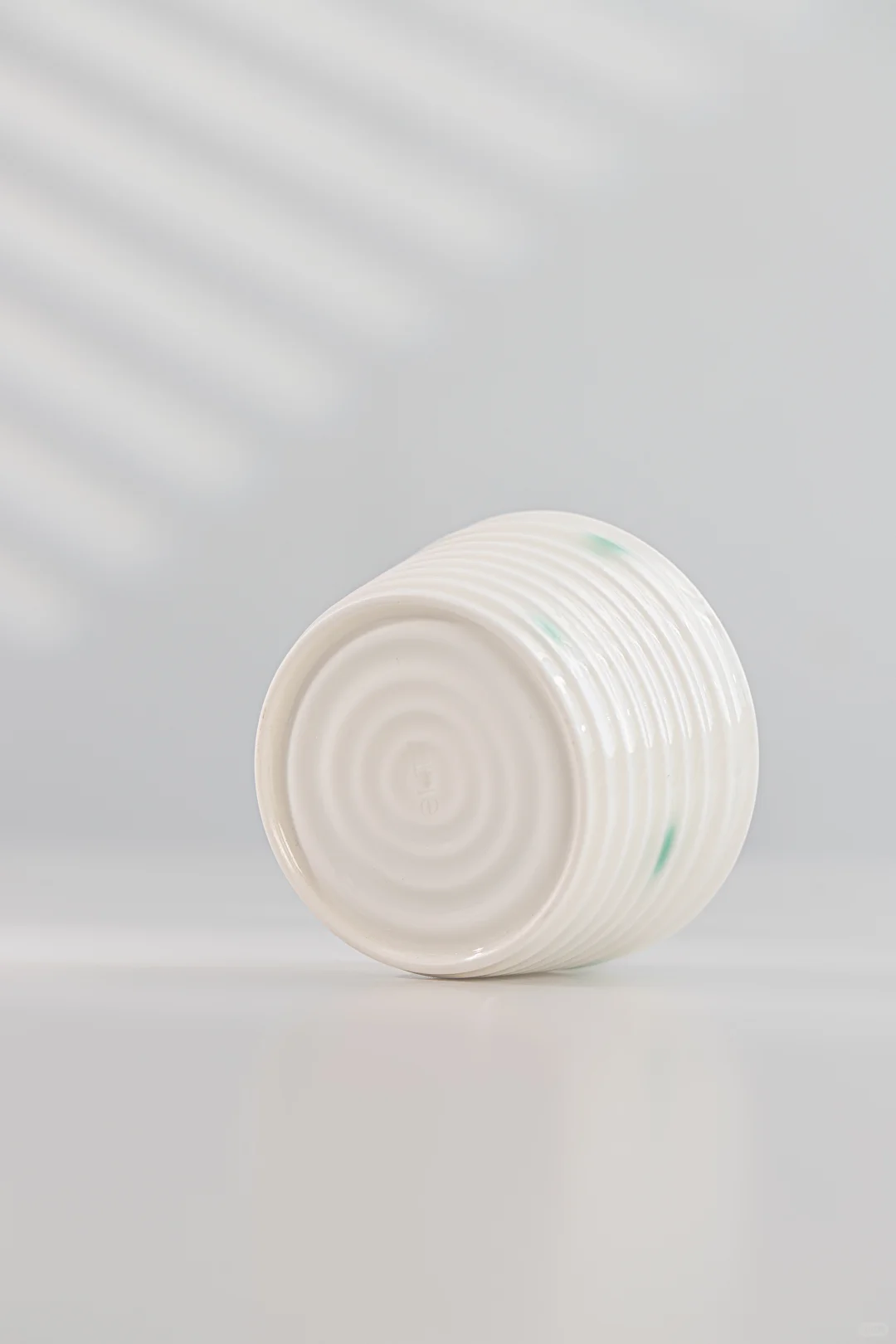 云汀手作｜集亩系列绿彩水波纹猪口杯