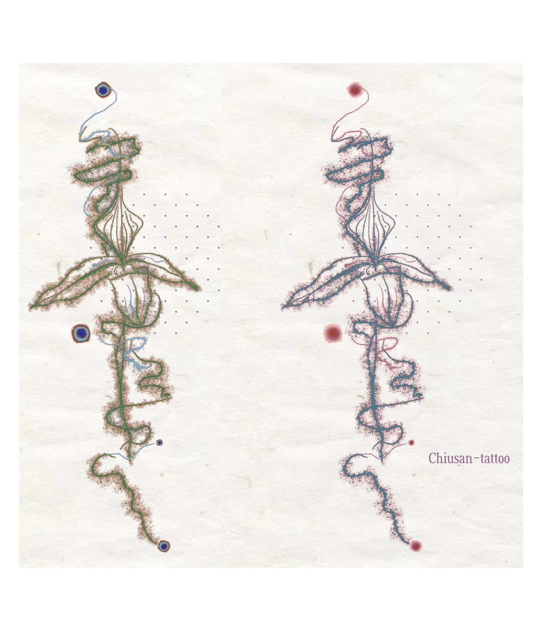 Tattoo｜当猪笼草开始发光?左滑变色