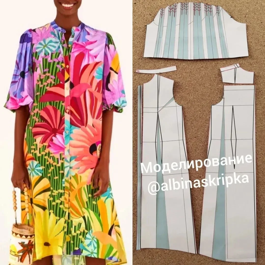 多款欧美时装的结构纸样