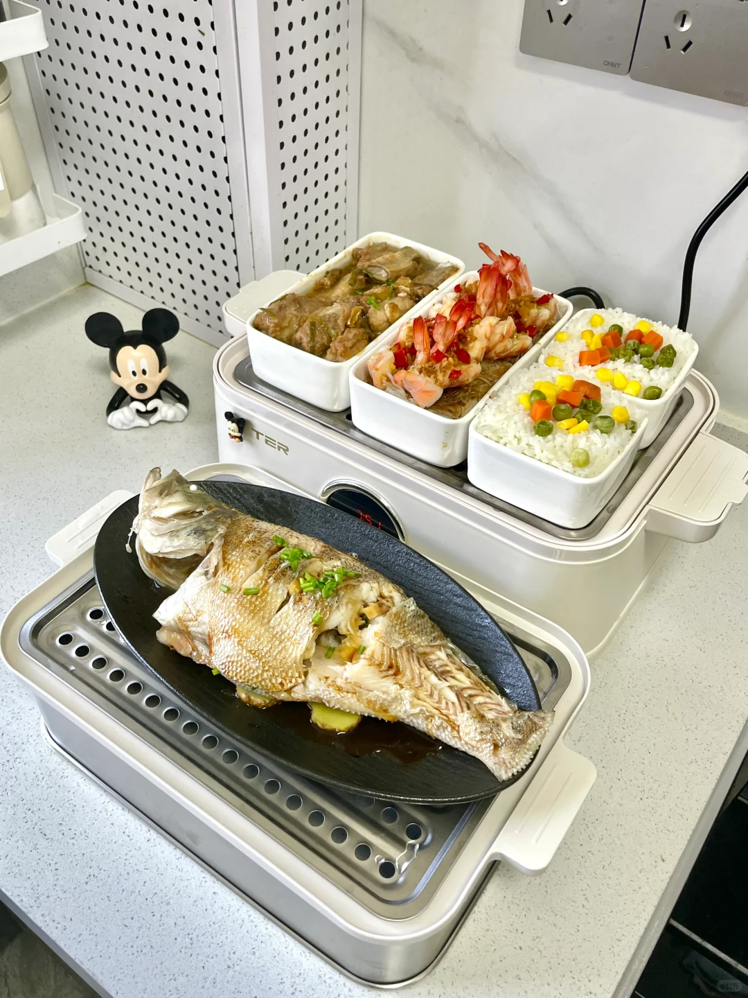 每天晚起半小时，做早餐的尽头就是电蒸锅‼️