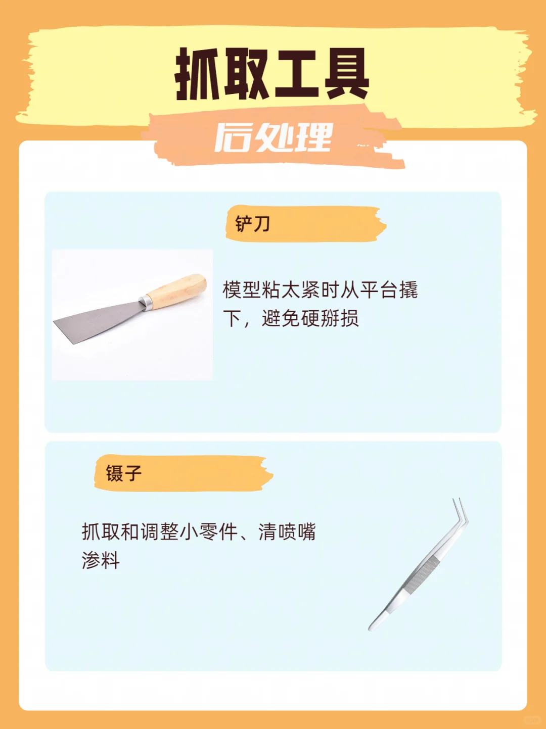 新手入坑3D打印，常用工具看这里！