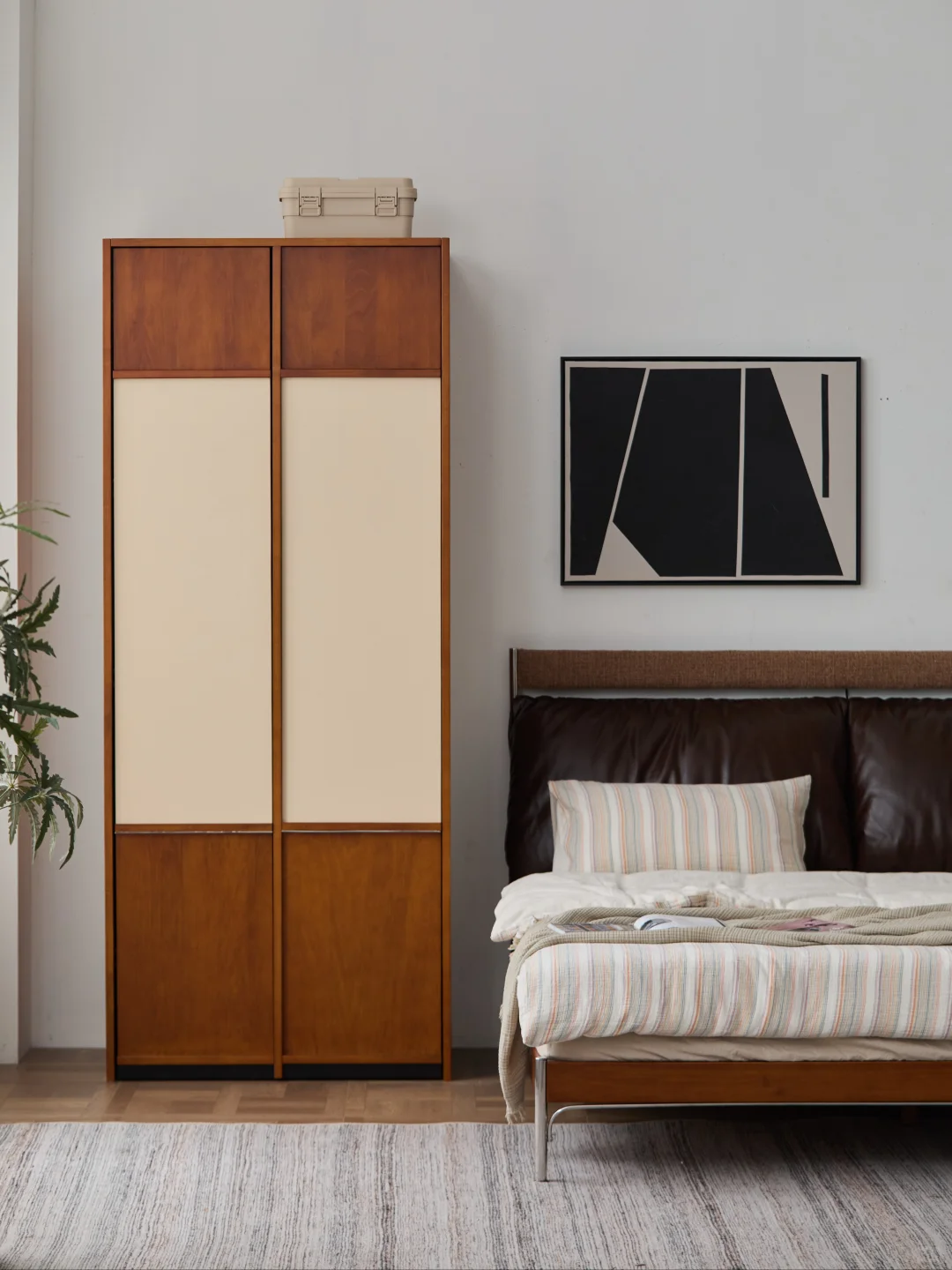 相见恨晚！中古撞色成品衣柜双11价格超香