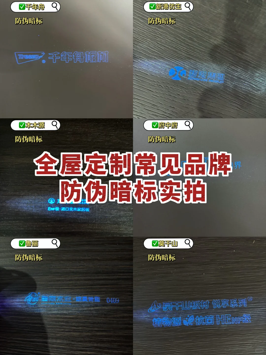 你们没见过的防伪暗标实拍！