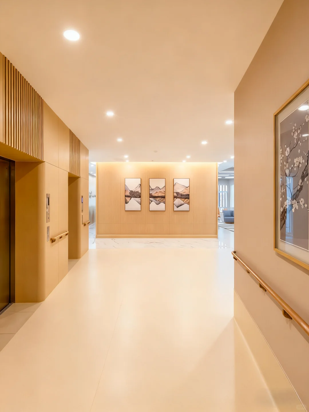 暖木色+隐形扶手，安全又温馨?