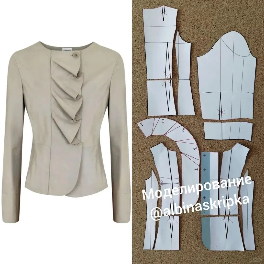 多款欧美时装的结构纸样