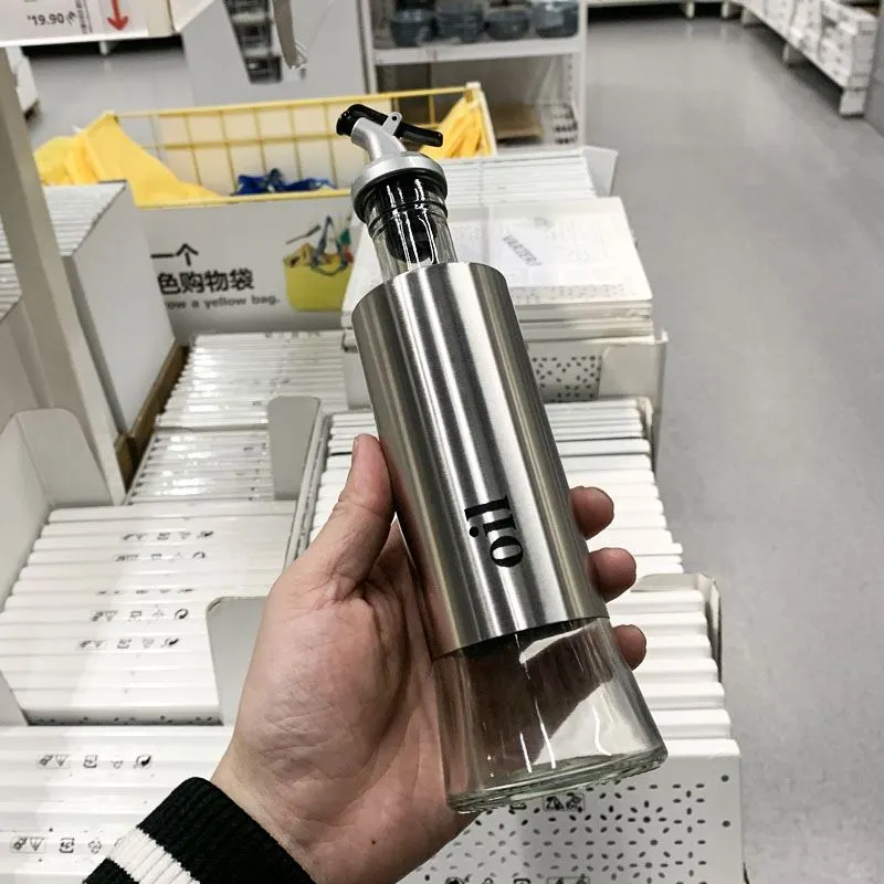 厨房必备！玻璃防漏油壶调料瓶套装来啦?