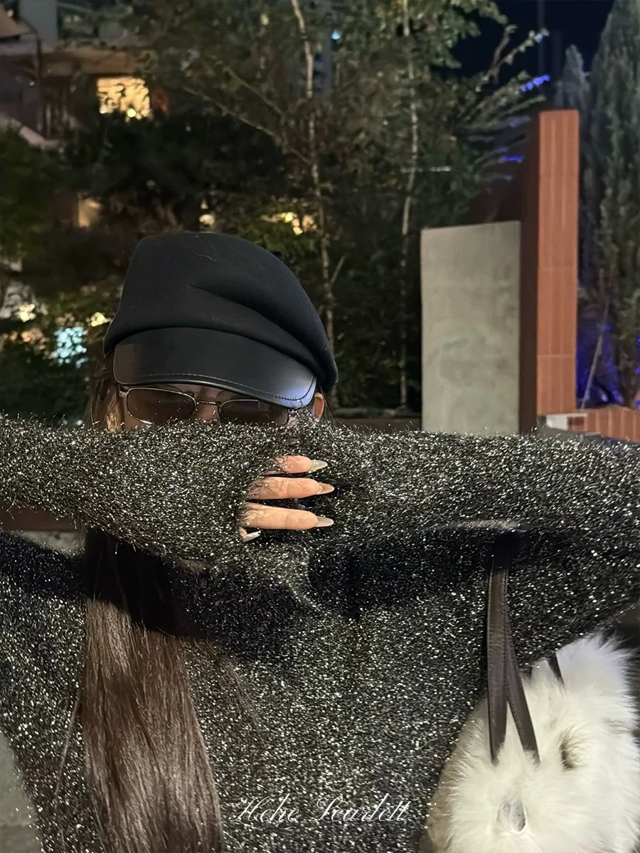 你的呵呵Scarlett｜幻彩星光衫 金羽纱毛衣