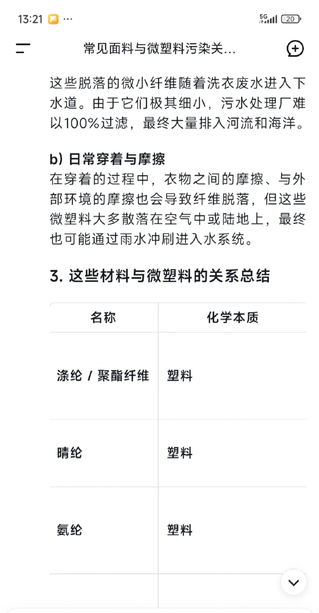 涤纶，氨纶，晴纶，摇粒绒与微塑料
