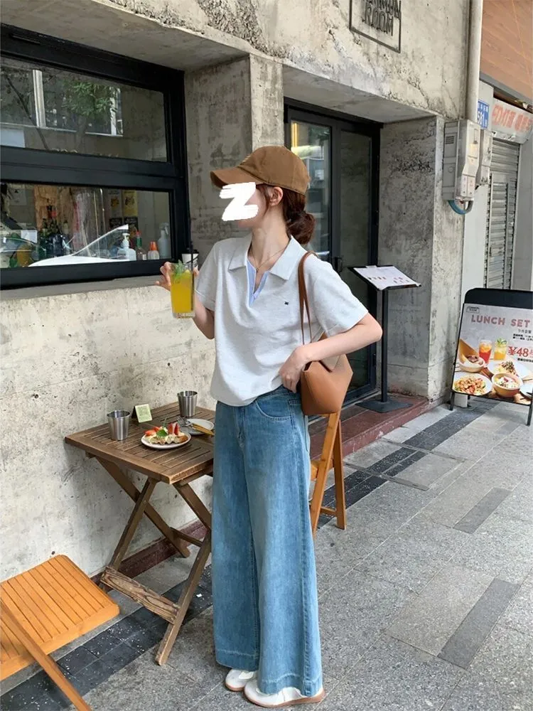 翻领设计太戳我！韩系短袖polo衫