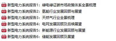 中国新型电力系统建设全景报告