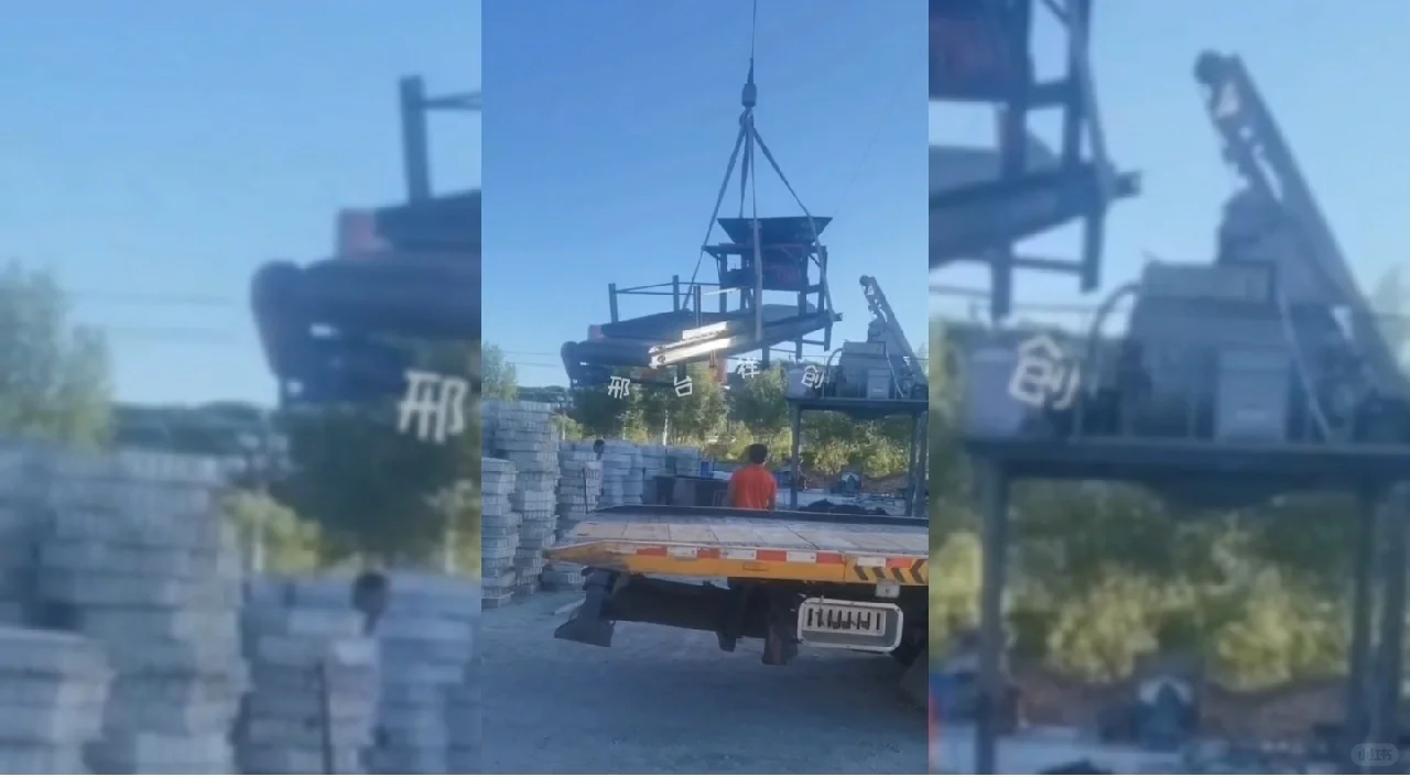 祥创混凝土预制块布料机械生产线成型设备