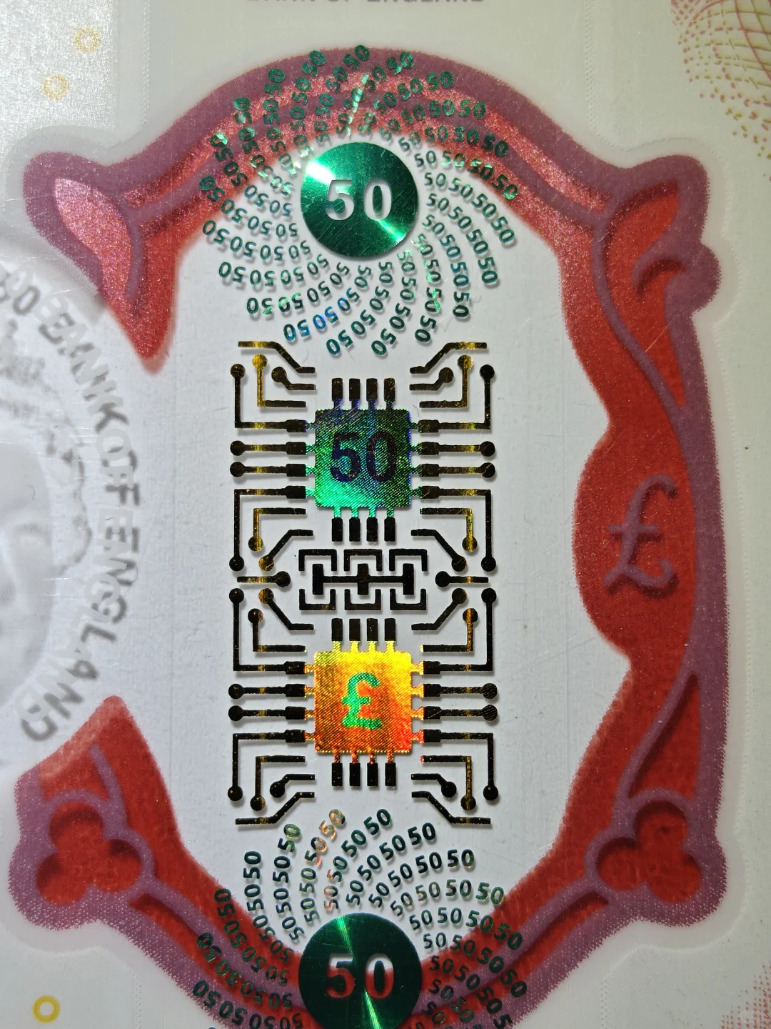 50英镑防伪科技