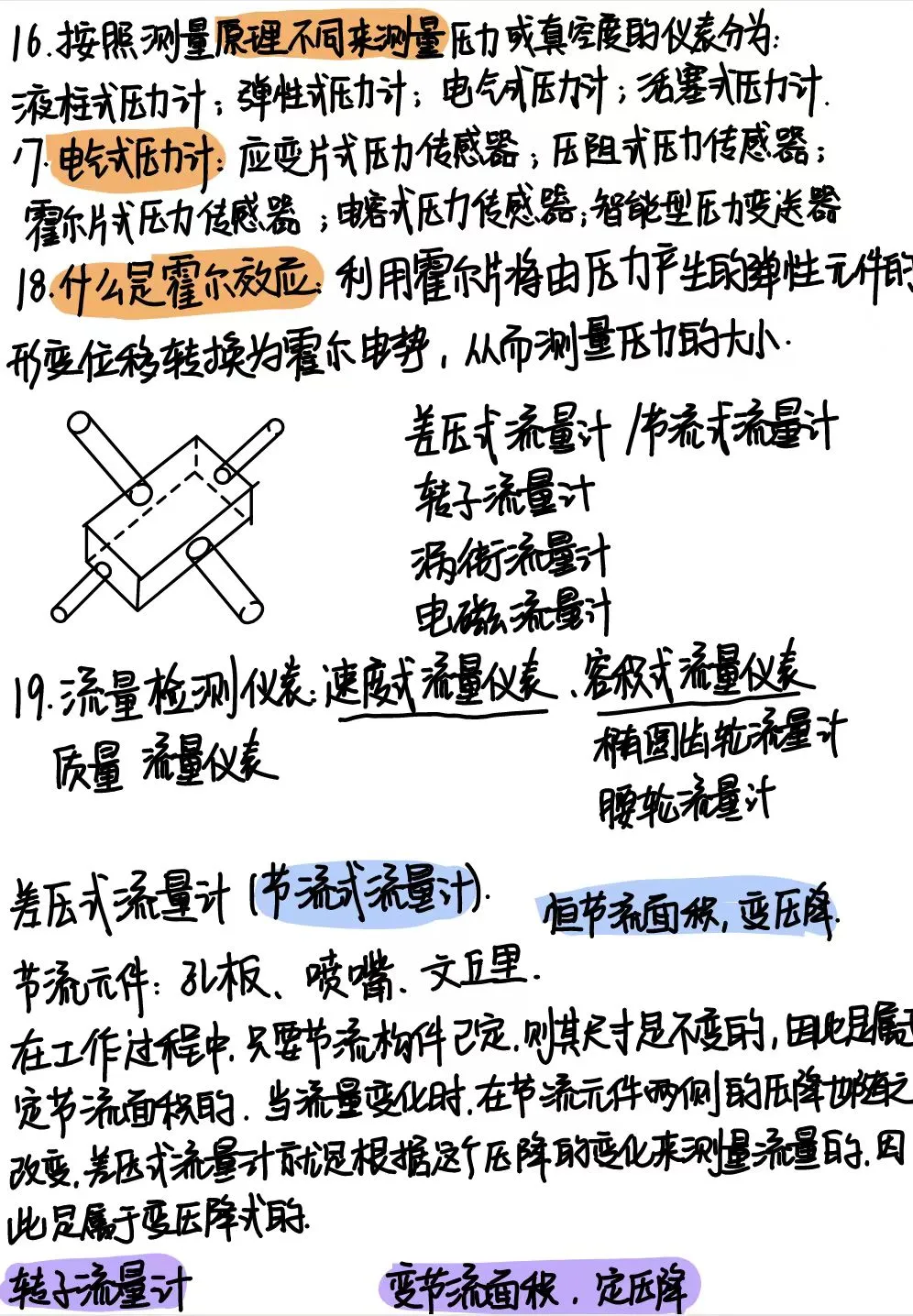 化工仪表自动化期末总结（二）