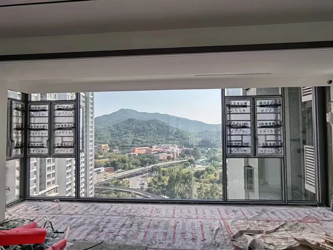 438一方断桥平开窗系统门窗封阳台窗纱一体