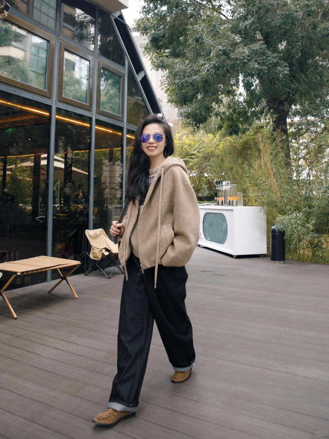 ERDOS羊绒泰迪连帽外套