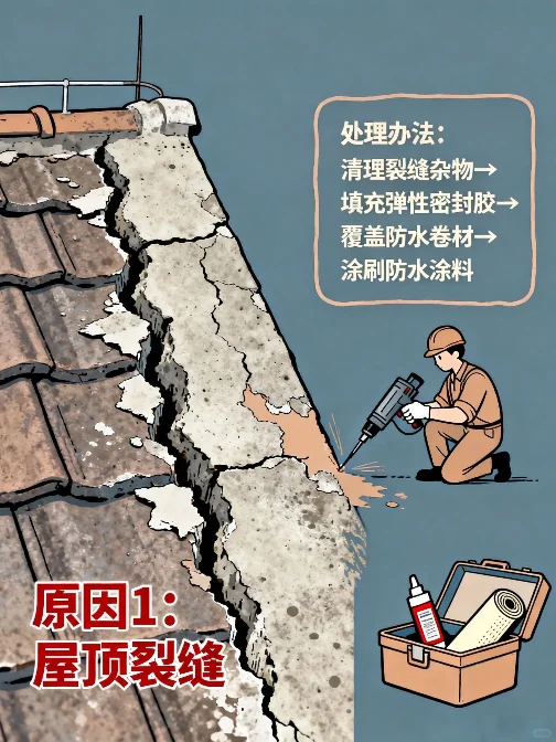 屋顶漏水7大元凶+急救方案?新手必看