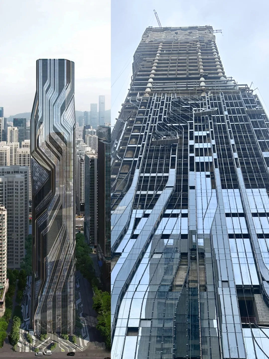 扎哈事务所设计的楼，真的很费玻璃