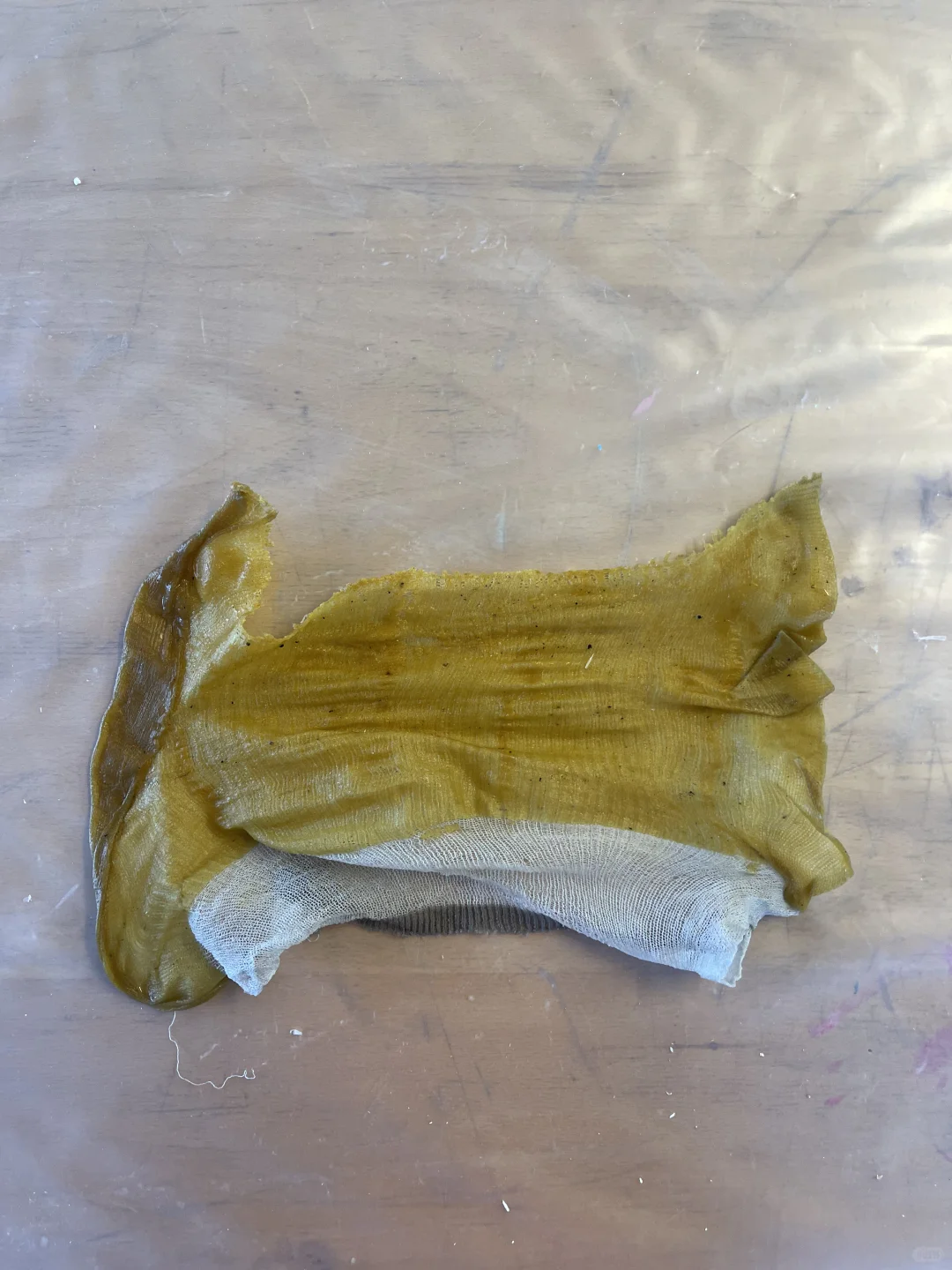 器物制作，松脂面料的柔韧