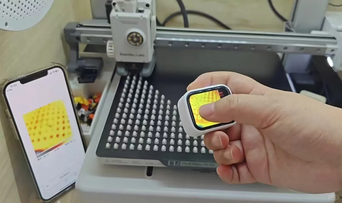 手搓的口袋热成像仪，能测一千度成品218元