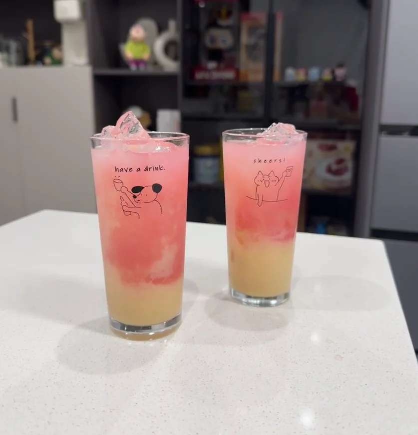 ☕️ins风玻璃杯两件套上新了