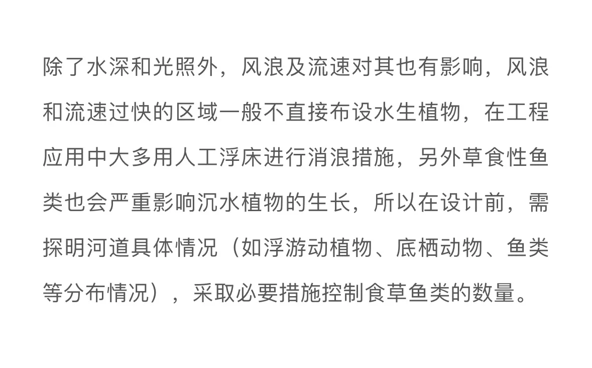 水生植物在水生态修复中的应用问题……