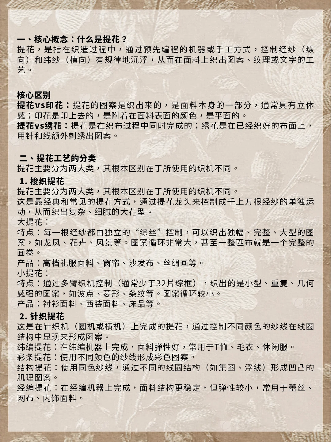 布凡面料知识小课堂｜面料提花工艺