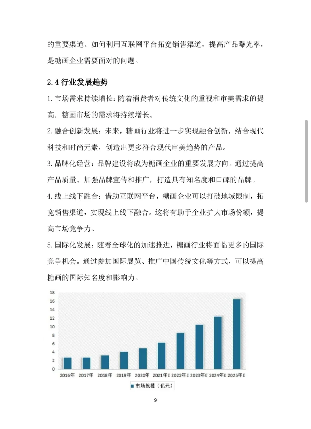 糖画手工艺品大学生创新创业计划书W➕P