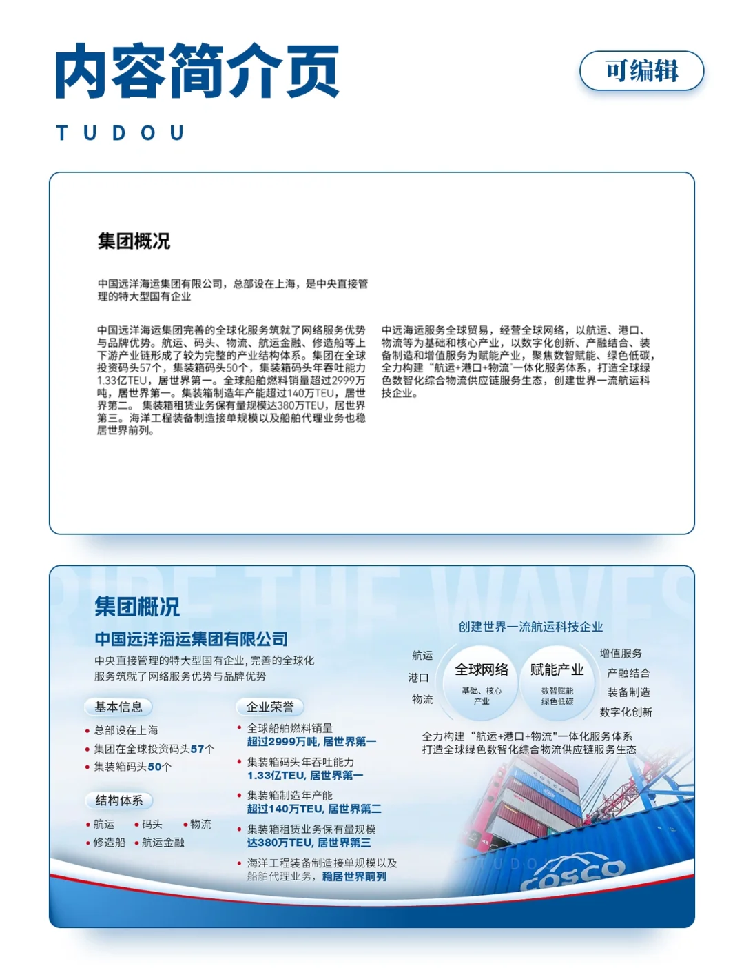 PPT作品|交通运输行业企业介绍