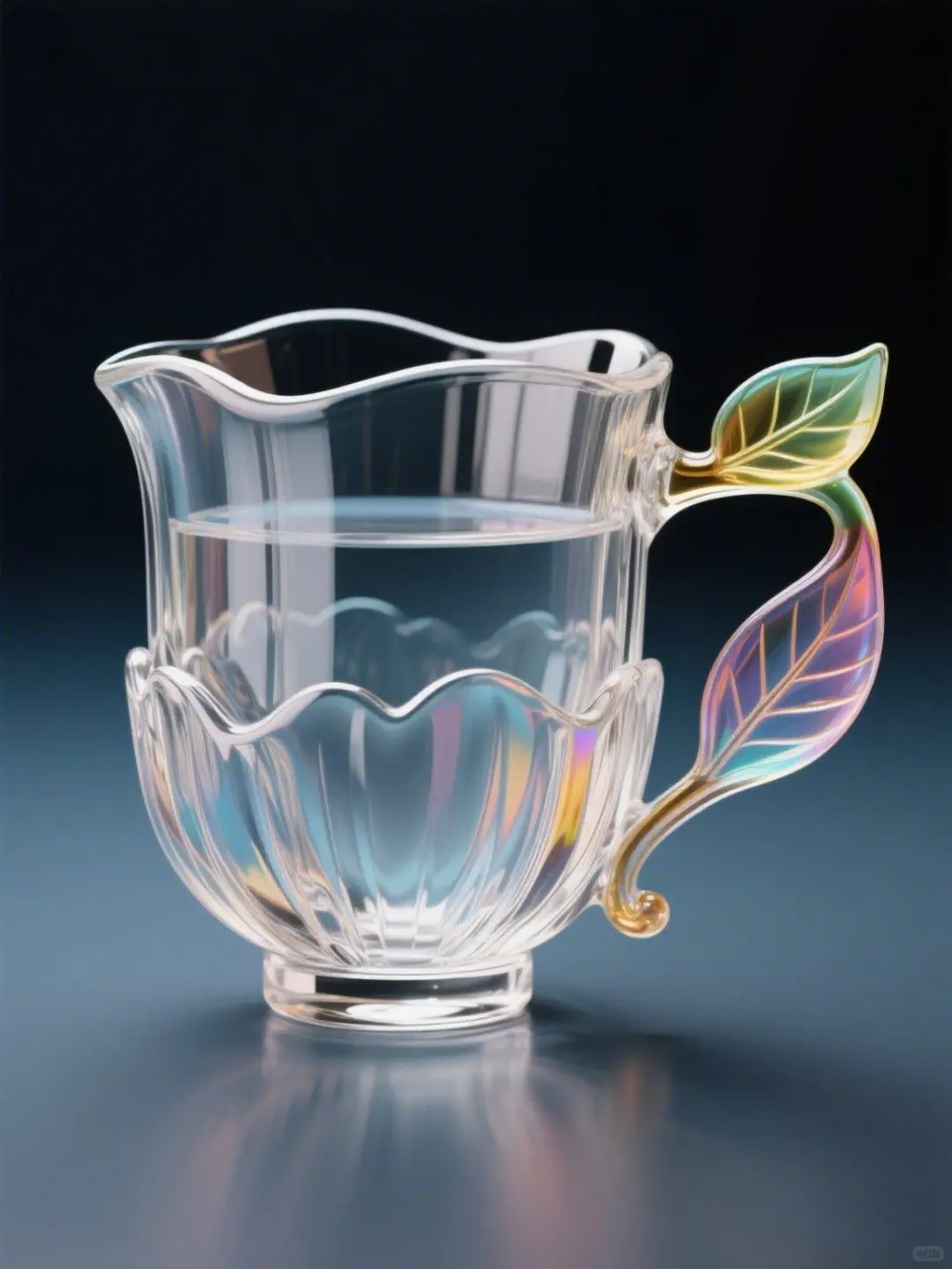 4月虞美人?：手绘臻彩艺术陶瓷玻璃杯