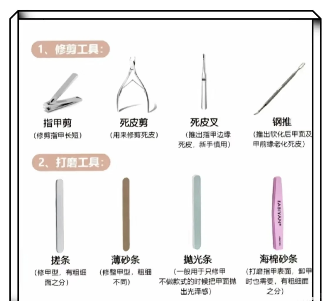 第一课（先认识美甲东西的基初知识开始）