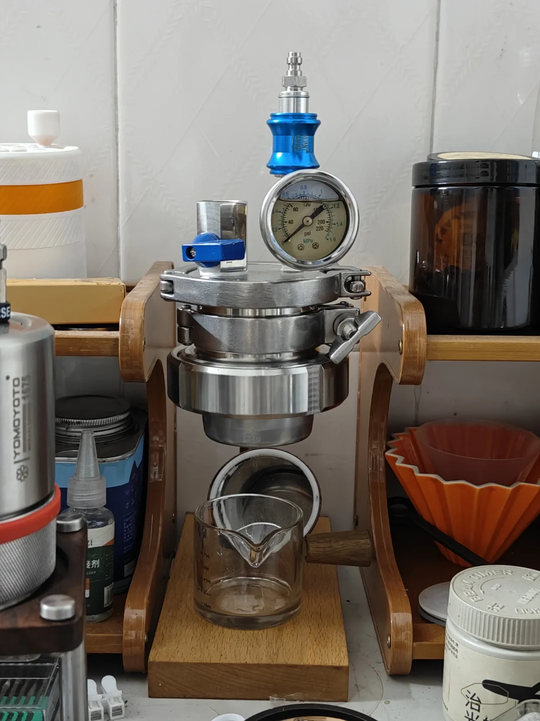 手搓气动咖啡机小升级