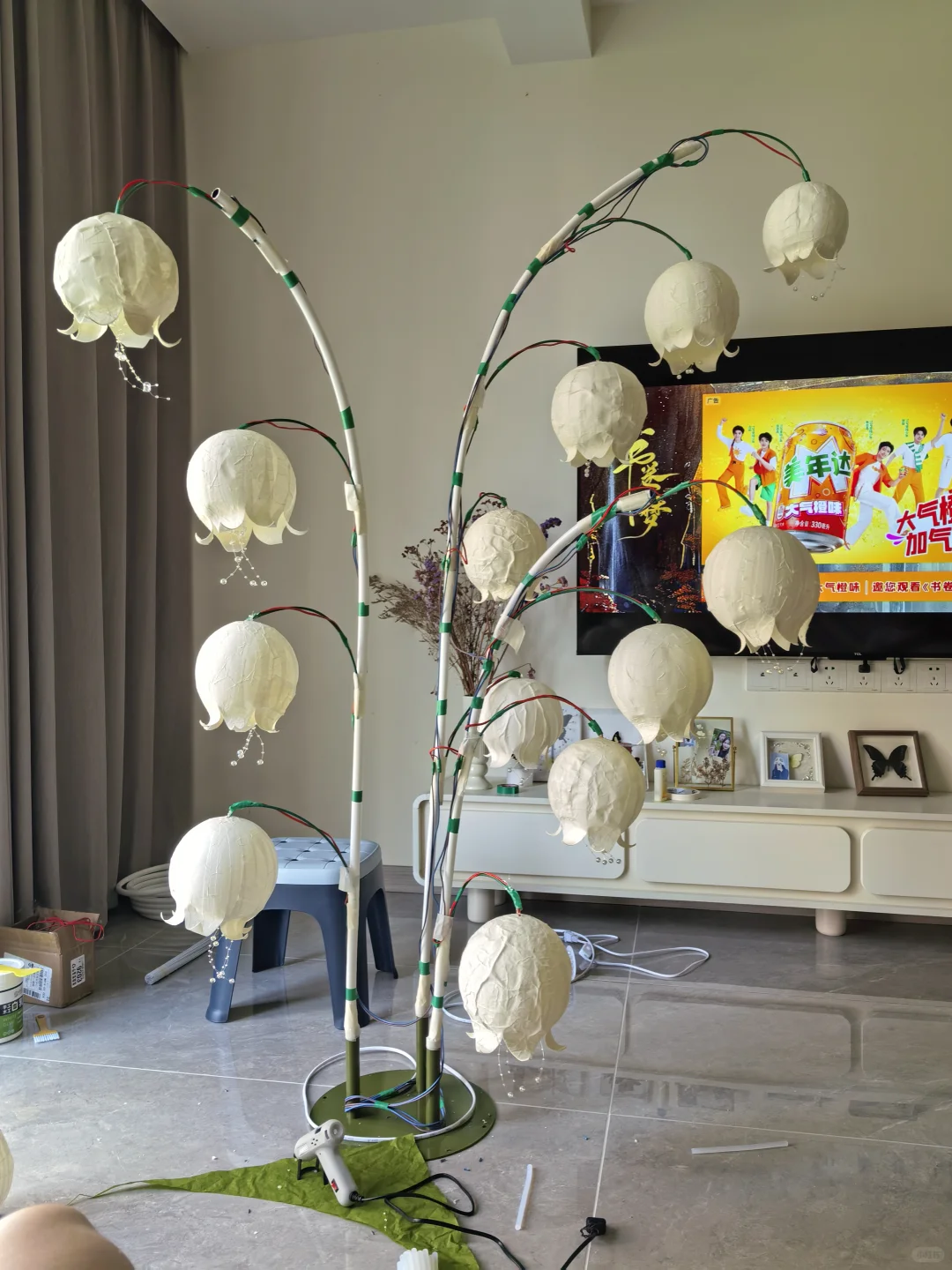 客厅氛围感铃兰花落地灯