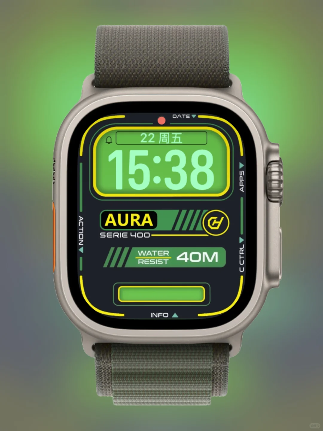 Applewatch表盘｜数显 400