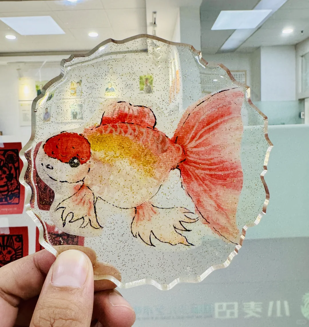 滴胶杯垫|学生们制作的小手工?