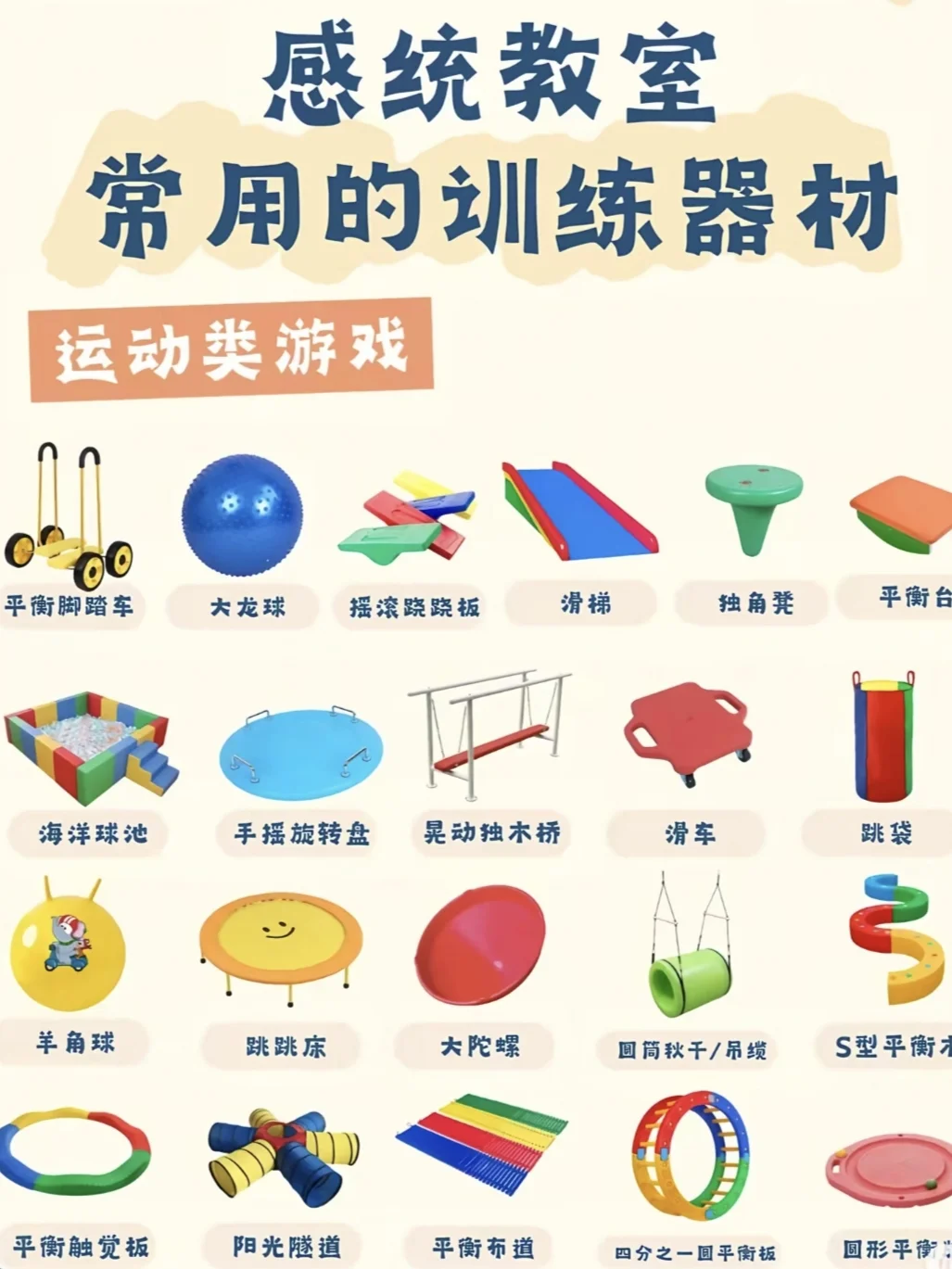 常见感统教具器材分享，闭眼抄作业❗