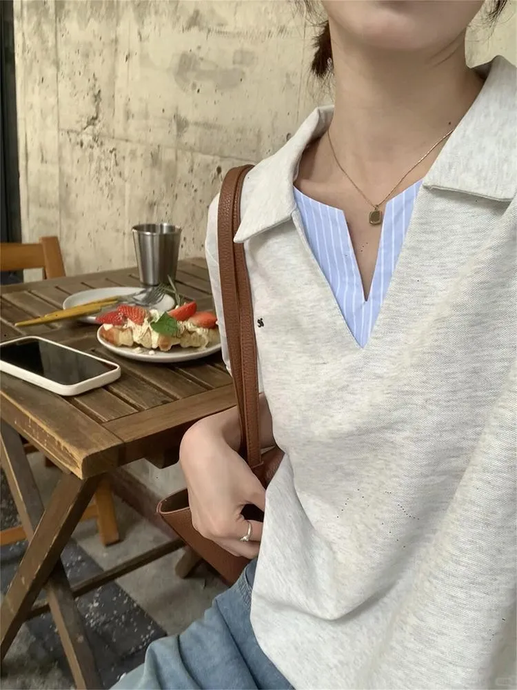 翻领设计太戳我！韩系短袖polo衫