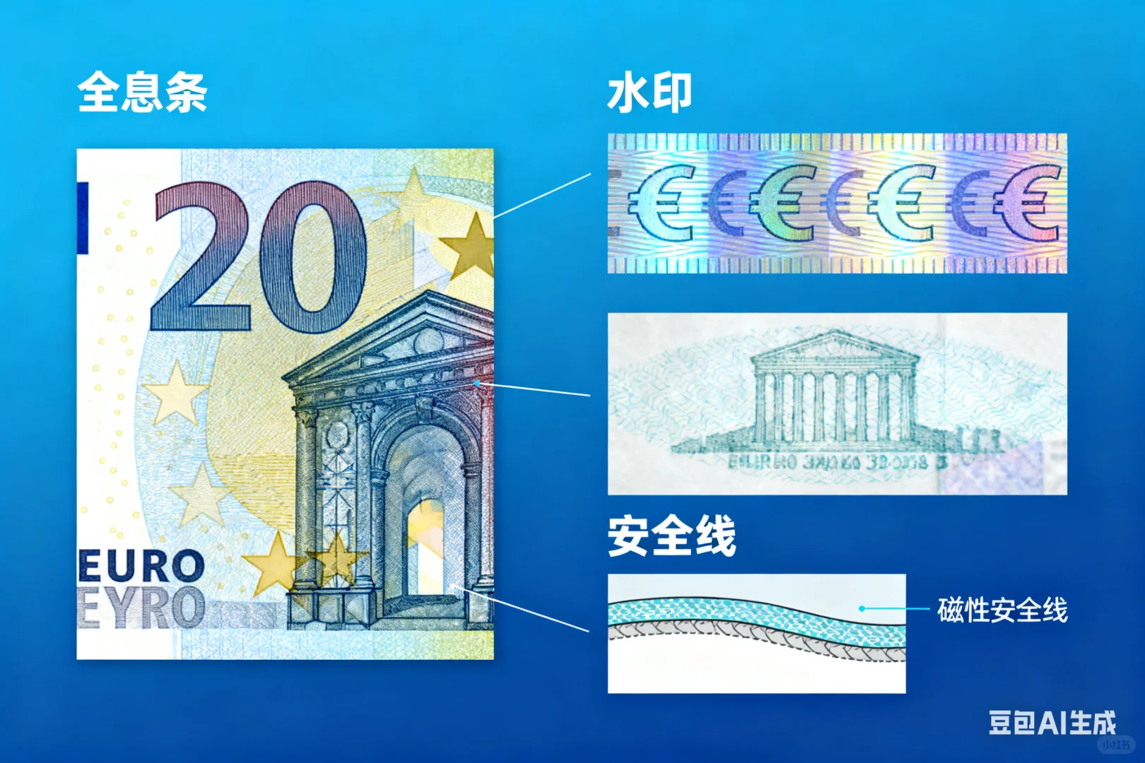 高大上防伪知识！欧元来了！