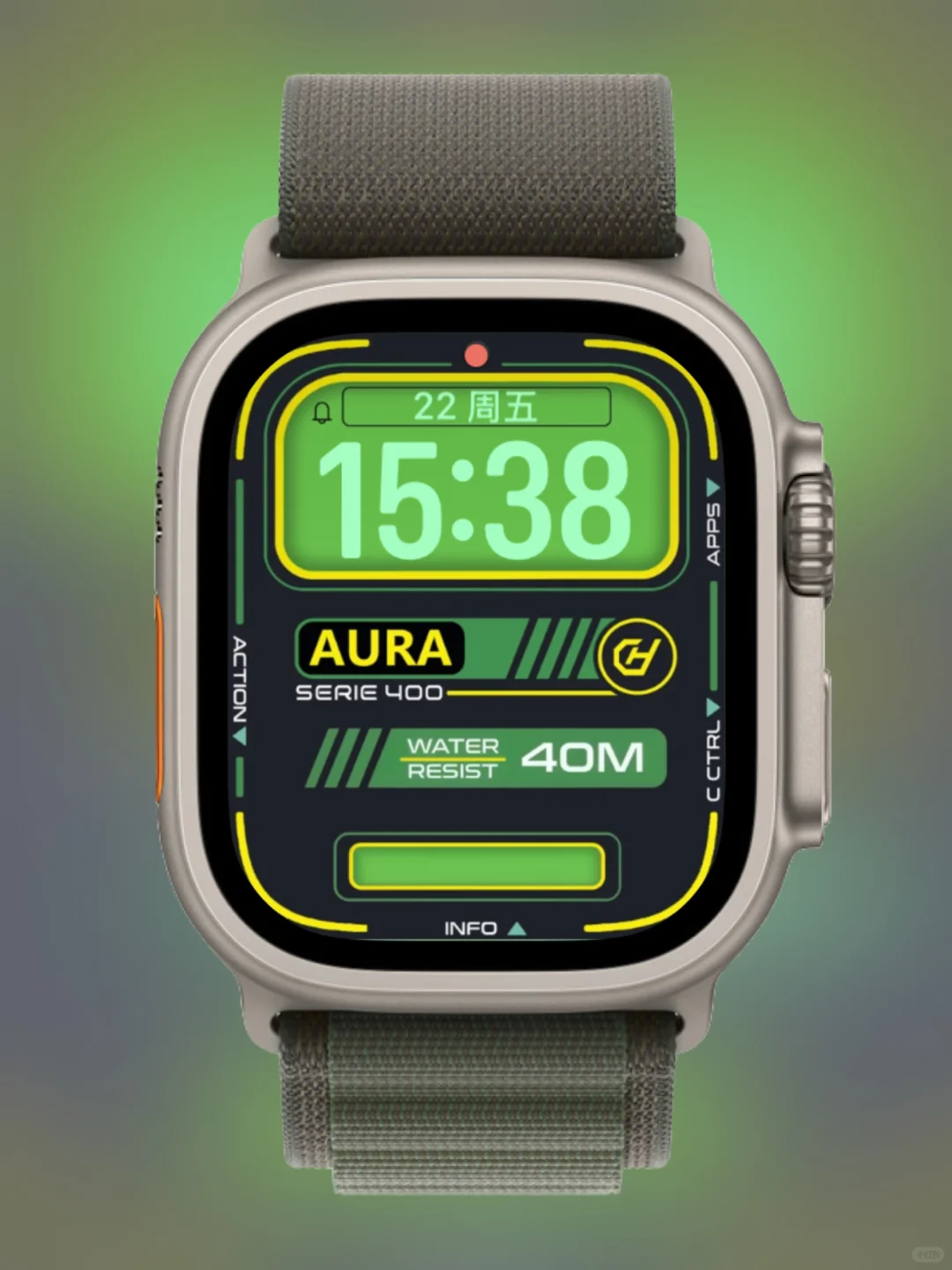 Applewatch表盘｜数显 400