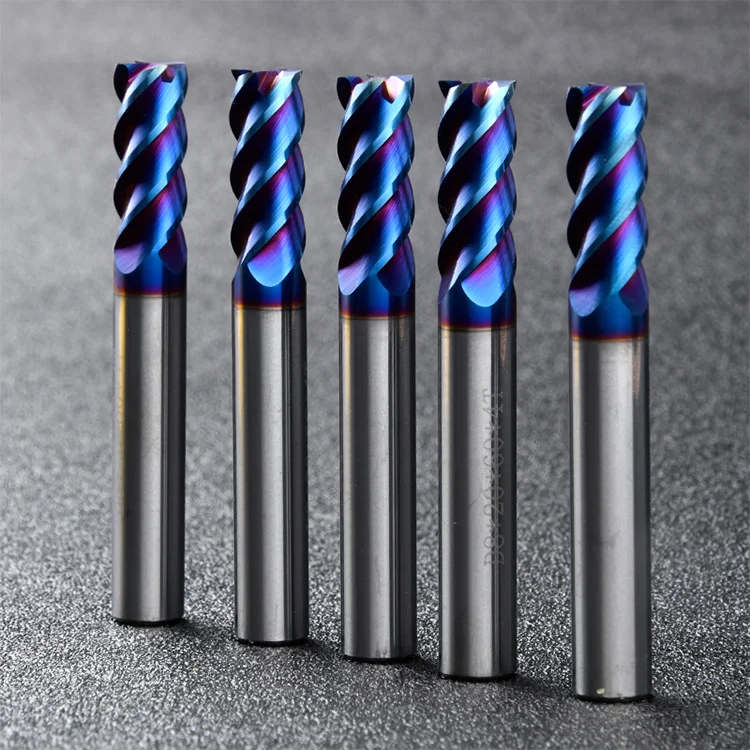 60度蓝纳米涂层铣刀！高效耐磨加工超丝滑