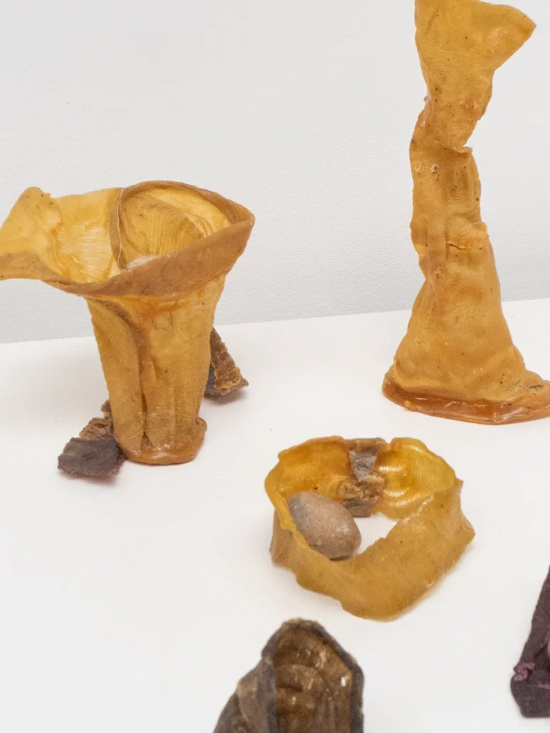 器物制作，松脂面料的柔韧