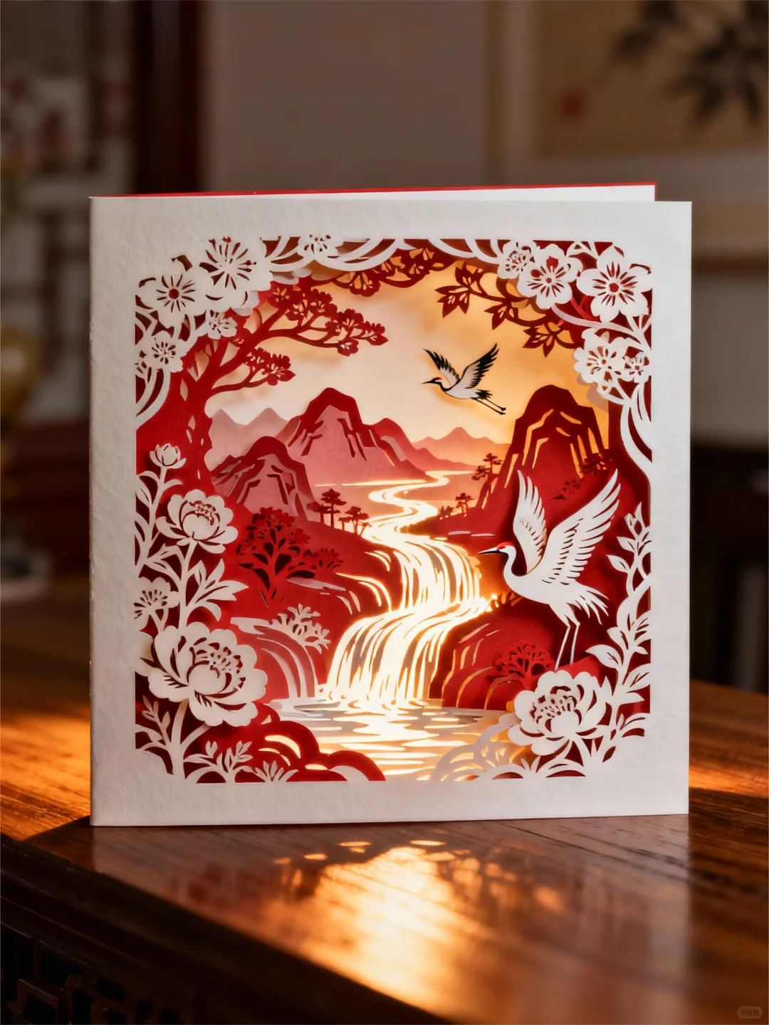 这纸上的3D立体山水，美到让人窒息！?️